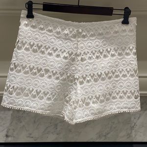 Alexis Lace Shorts White - Small